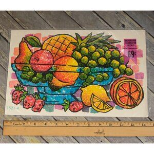 MEYERCORD DECALS Fruit Basket Grapes Apples 1521-A NEW Unopened Package